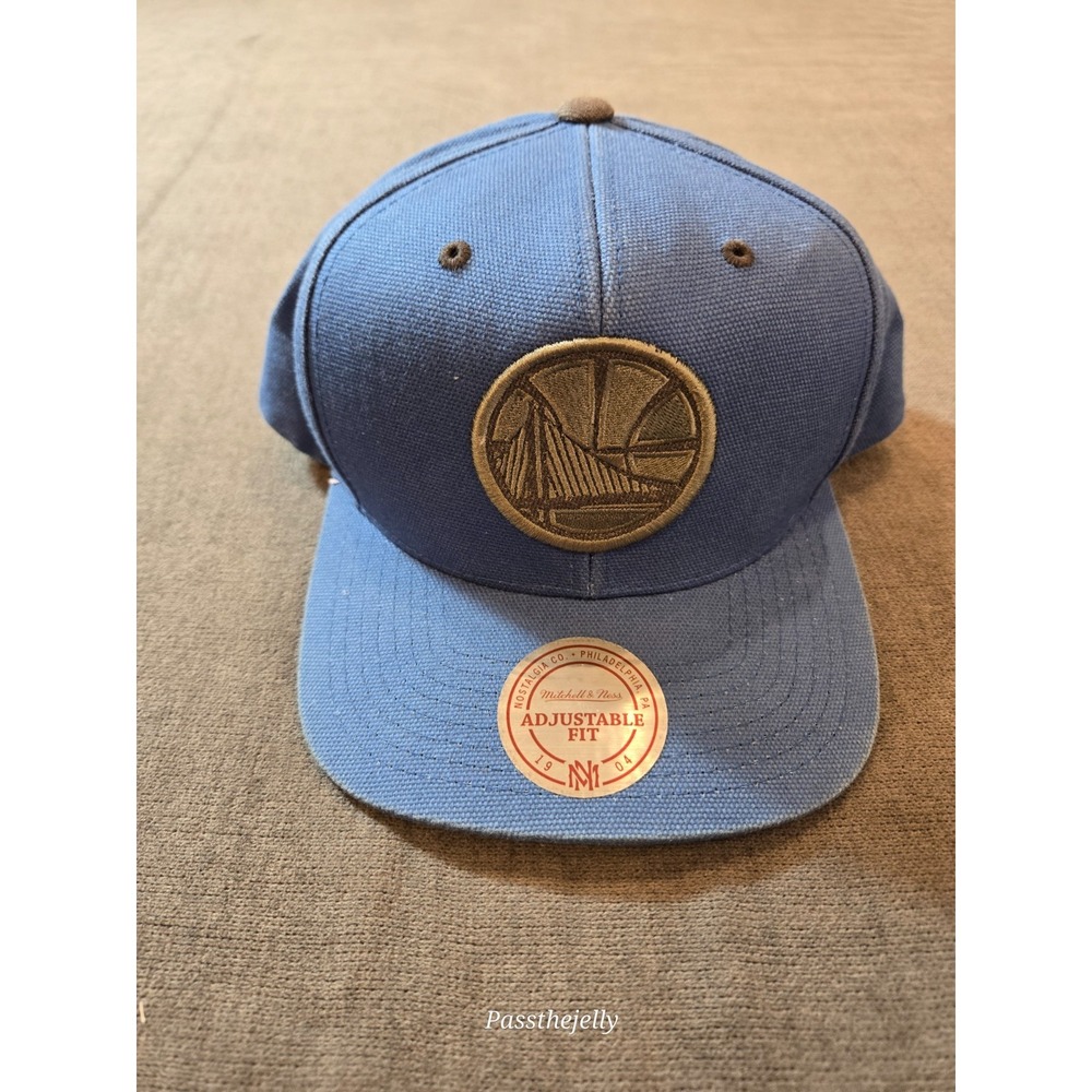 Golden State Warriors Stephen Curry #30 Blue Mitchell & Ness Snapback Hat Cap